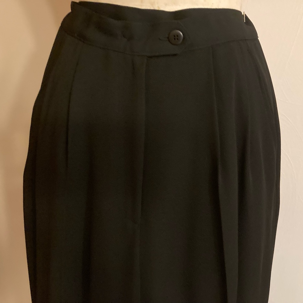 Jones Wear Black Pantsuit with Gold Buttons Mud Century Inspired 80s Powersuit - Picture 11 of 13